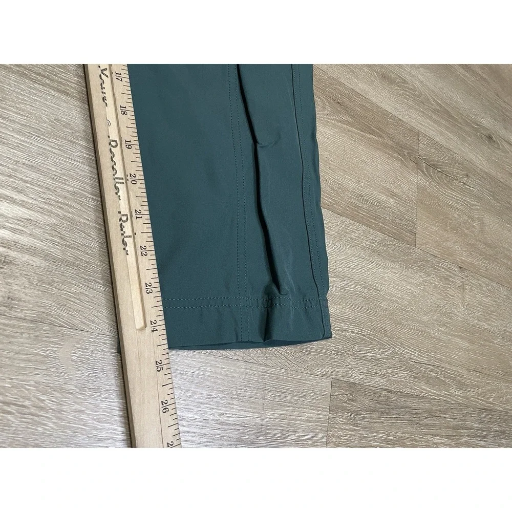 Kirkland Pants Womens 10 Green Travel Outdoor Hiking Fishing Stretch Crop Nylon - Picture 6 of 6